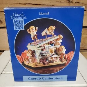 Vintage Musical Cherub Centerpiece